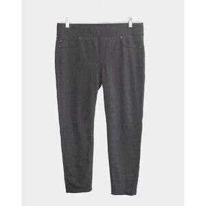 Liverpool  BLACK Ponte Knit Comfort Stretch Cropped Jeans Women's 12P